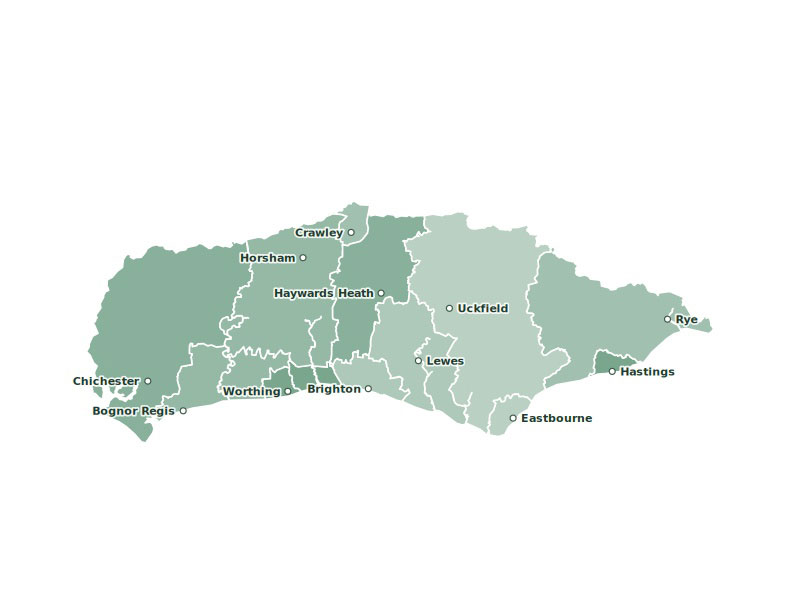 Veterinary practices across Sussex